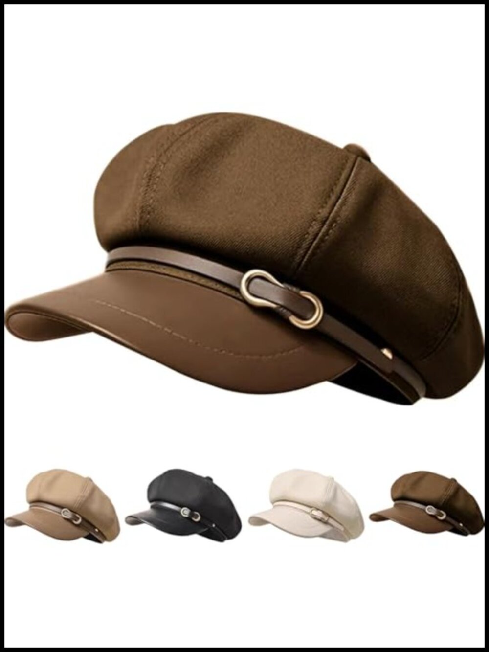 Newsboy Octagonal Cap Lightweight Classic Hat for Women Fall Winter